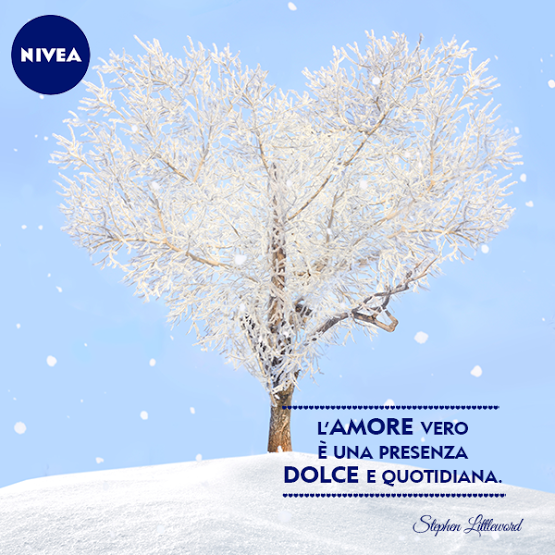 NIVEAItalia's tweet photo. Un #aforisma pieno d'#amore in attesa del #Natale. http://t.co/PLUc6nq7LZ