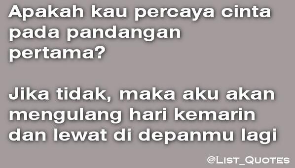 Easy Quotes Cinta Pertama - QUOTES