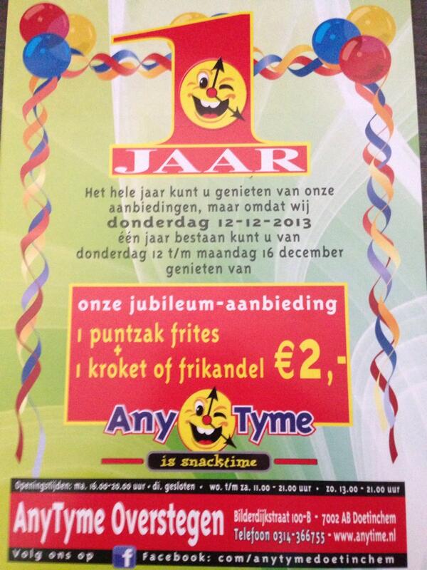 vandaag bestaan we 1 jaar we #vieren onze #verjaardag van 1jaar in #Doetinchem kom snel genieten van onze #actie's