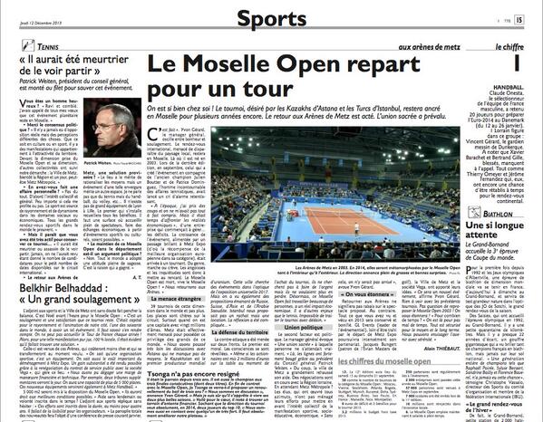 MoselleOpen's tweet photo. Le @MoselleOpen poursuit son aventure en Moselle! RDV du 13 au 21 septembre 2014 aux Arènes de Metz. @julienboutter http://t.co/B7sDCG8UQ5