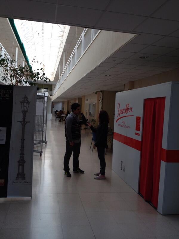 Orexco's tweet image. #Speechbox hoy en Cáceres en la politécnica. Encuentro empresas - alumnos