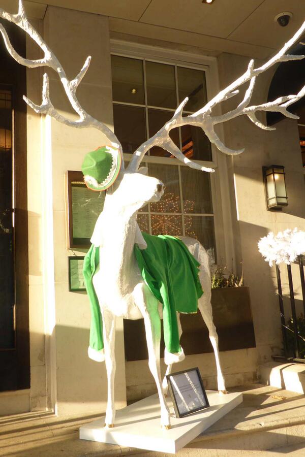 “@TheHotelStory:RT@TatlerUK:The Tatler reindeer outside 34 wish you good 'elf this Christmas  po.st/MXlFXR ”