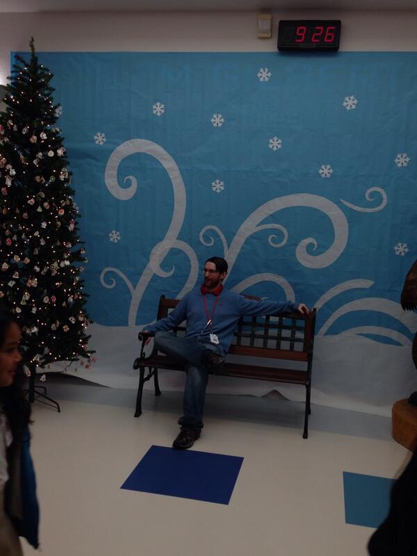 THEFMGILBERT's tweet photo. Mr. Tiggeman waiting on Santa to have his picture taking with him. http://t.co/eMyVWBMx6n