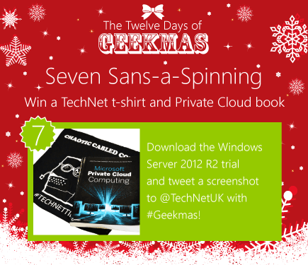 TechNetUK's tweet image. Seven MVP #MSFTPrivateCloud books &amp;amp; TechNet t-shirts up for grabs! Get downloading - msft.it/6016dD56 #Geekmas