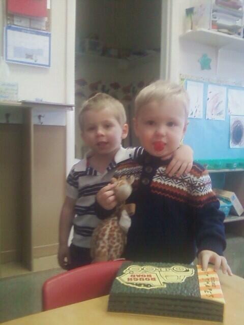 First day at new school and I made a friend.  Yay me!