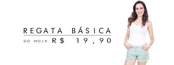 Infinitylook's tweet image. PROMOÇÃO DO DIA, PESSOAL!  Regata Básica de R$ 29,90 por R$ 19,90, ultimas peças!Aproveitem! infinitylook.com.br/produto/blusin…