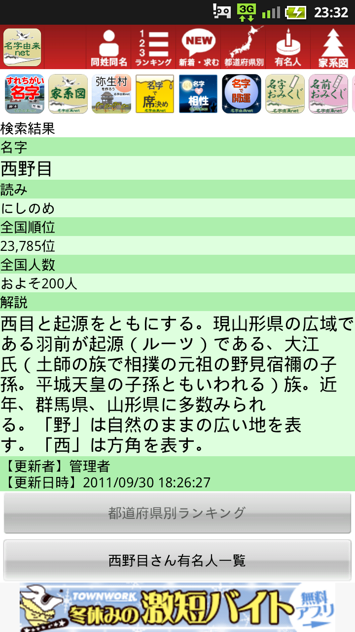Toshiki Nishinome 西野目って苗字珍しくて気になったから調べたら全国に0人くらいしかいないらしい 天皇の子孫とか笑けてくる 笑 Http T Co Mopqjata9d Twitter