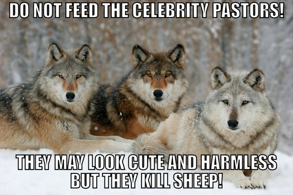 piratechristian's tweet photo. Do not feed the celebrity pastors! http://t.co/YificockdA