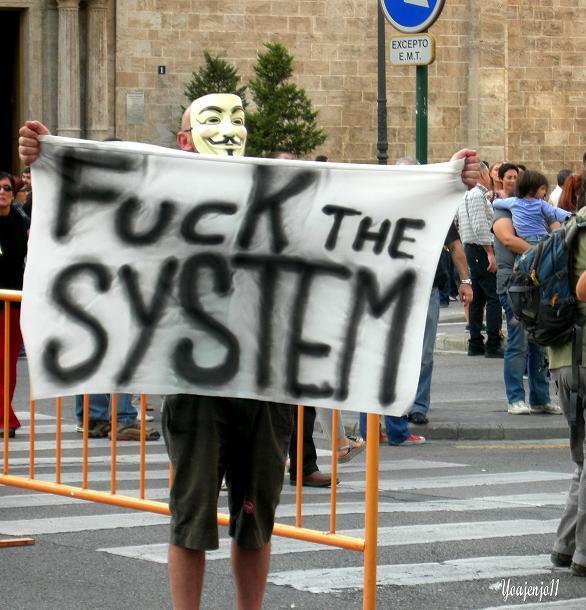 AnonNewsID's tweet photo. Fuck The System | #Anonymous http://t.co/0Fr2ykybu9