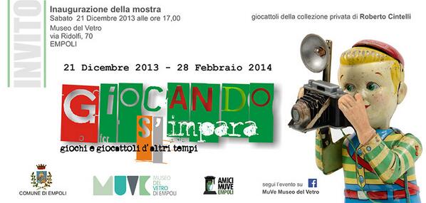muve_empoli's tweet photo. Mostra a #Empoli. Giocando s’impara. Giochi e giocattoli d’altri tempi dal 21 dicembre 2013 http://t.co/fTz8V1T9Dc http://t.co/N2j9PCo8ag