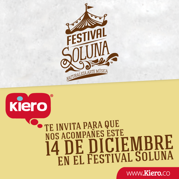 Experiencias y sensaciones únicas, #música, #arte y mucho más con Kiero en <a href="/FestivalSoluna/">FestivalSoluna</a> #festivalsoluna