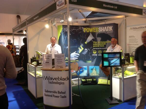 Waveblade01's tweet image. Did you visit #Seawork this year? We were there. Here&apos;s some of the team. #waveblade #powershark