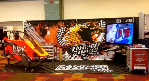 The <a href="/PantherGraphix/">Panther Graphics</a> booth is open for business at @PRIShow! Come see us — Booth #7131 PHOTO:
