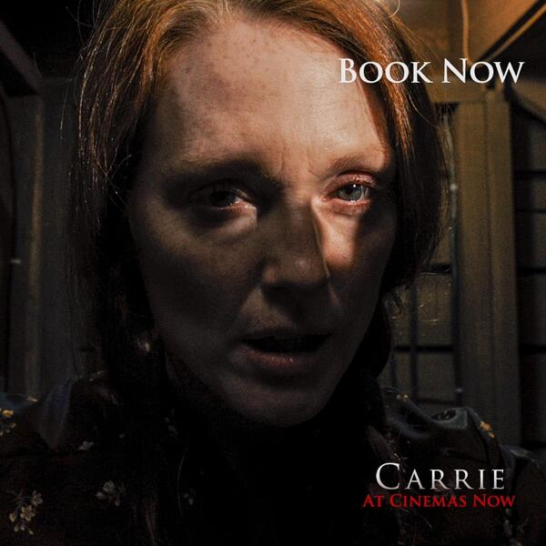 SonyPicturesUK's tweet photo. It's Friday 13th!!! Test your nerves and go see @_juliannemoore and @ChloeGMoretz in #Carrie tonight! http://t.co/q6wO1XsxFA
