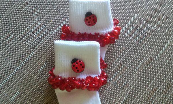 customcreation9's tweet image. Sock of the day red lady bug