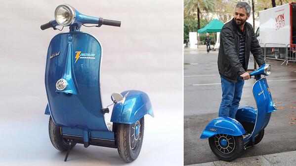Gizmodo's tweet image. A Vespa had to die for the Segway to look cool gizmo.do/4AOFWNc