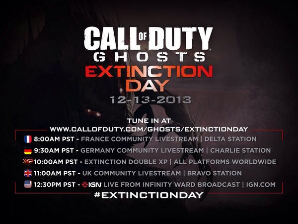 The <a href="/IGN/">IGN</a> &amp; <a href="/CallofDuty/">Call of Duty</a> accounts are taking your questions now for tomorrow's livestream | Just use #ExtinctionDay
