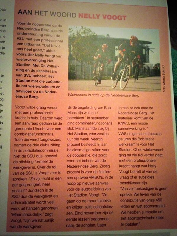 Mooi stuk over de komst van een CF Wielrennen op Nedereindse Berg in het sportjournaal van @VSUONMN #KNWU @knwu