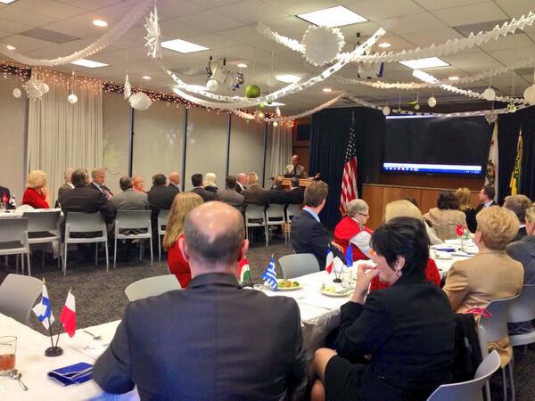 Diplomacy is key to peace @SheriffLeeBaca to #LASD EuroAmerican Sheriff's Advisory Council #policediplomacy @LASDHQ