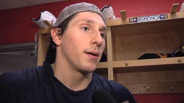 BuffaloSabres's tweet photo. "We know they're going to be really hungry. You never want to lose two in a row." -@LukeJAdam http://t.co/YvvjDkTACd http://t.co/xdc1miTpou