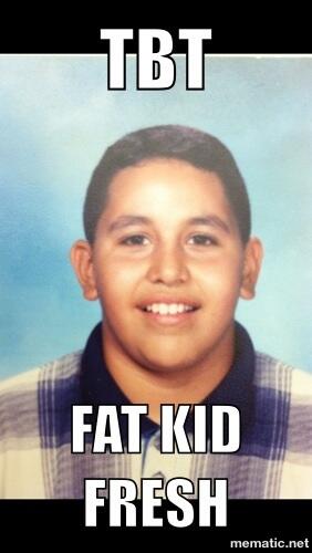 djteamdime's tweet photo. LMBO #TBT for all those who never believe I was on that #FatKidSwag http://t.co/NyRYkC90e1