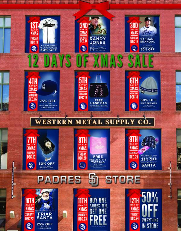 padres store 50 off