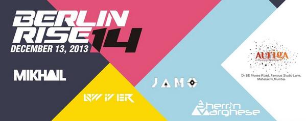 BombilTimes's tweet image. Berlin Rise 14 at Auriga #LowerParel with Mikhail, Qwiver, Jamo &amp;amp; Sherrin Varghese! #BombilFriday