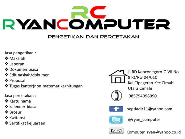 ryan_computer's tweet image. Brosur kami