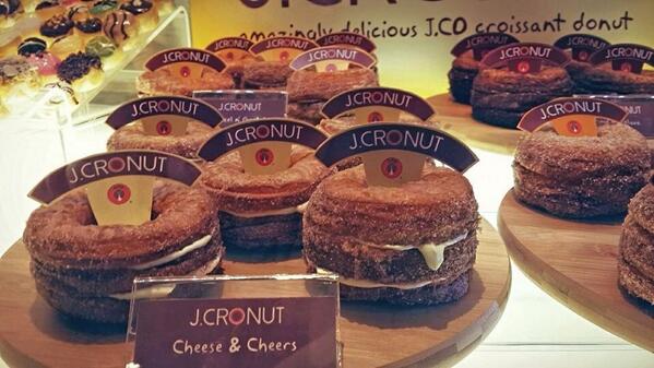 JcoIndonesia's tweet photo. J.CRONUT at J.CO Central Park! Enjoy for Original Cinnamon flavour, Hazelnut, Cream Cheese, &amp; Chocolate. Let's visit http://t.co/FQsTh9YynQ