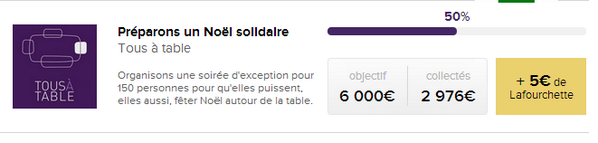 assotousatable's tweet photo. Merci à la communauté @LaFourchetteMmm pour sa générosité ! Ce matin déjà 50% du repas de #NoelSolidaire a été offert http://t.co/iv5SzFkCU5
