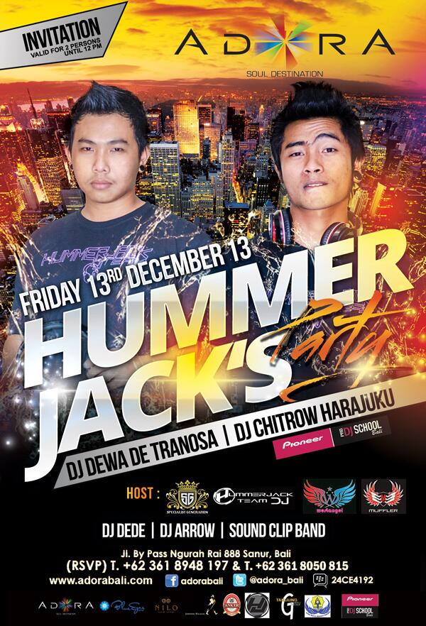 tonite ! <a href="/dewade_tranosa/">Dwi Putra Pramana</a> &amp; <a href="/chitrowHarajuku/">CHITROW ™</a> " Hummer Jack's Party"