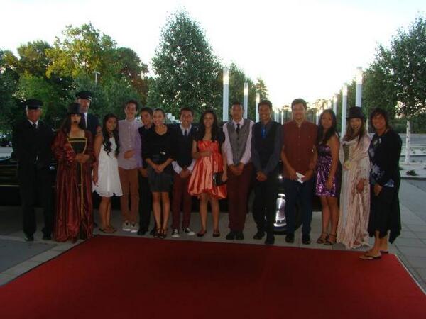 rugbydraft's tweet photo. Our youth being picked up by Lincoln Limousine for the Christmas Youth Ball in the event Centre!! @mekebro @dkinita http://t.co/gdi8spiEx7