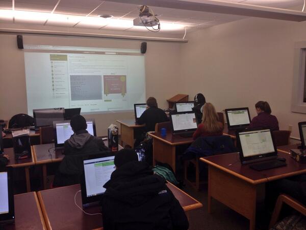 dublingeometry's tweet photo. Every math class at Dublin School is doing an #HourOfCode today!!! #mathchat #edchat http://t.co/dteOS3SONc