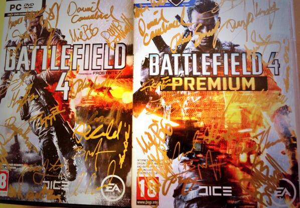 mmariebg's tweet photo. One lucky person will get these signed copy's of BF4 base game and premium on PC. Retweet for a chance to win! #BF4 http://t.co/iGFrfSjZId