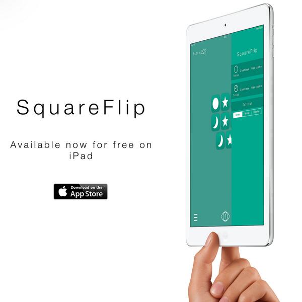 SquareFlip's tweet image. Get SquareFlip for your iPad today for free: itunes.apple.com/gb/app/squaref…