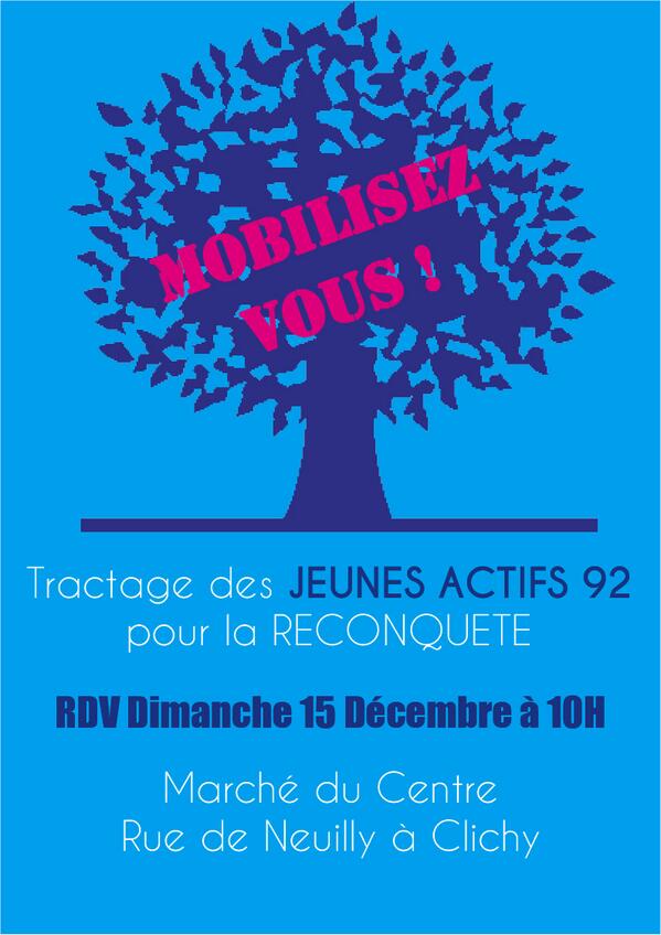 Tractage de la #Reconquete dimanche 15 à #Clichy @RMuzeau @fab_rochereau @ClichyOxygene @fr_JLRodriguez