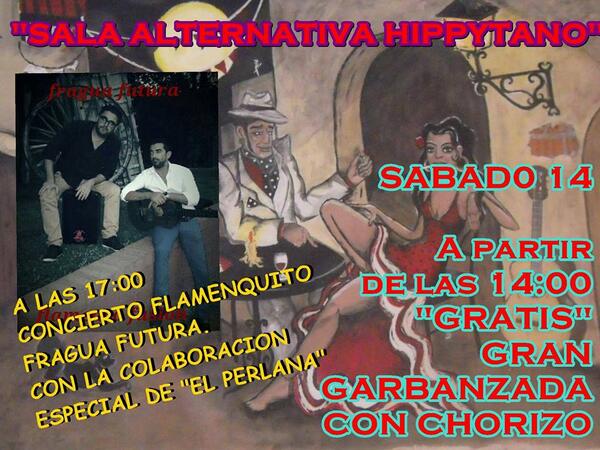 salalternativa's tweet photo. Sabado 14.. Potaje gratis y a partir de las 5 de la tarde música en directo con la colaboración de el Perlana http://t.co/tfNTqz0fAP