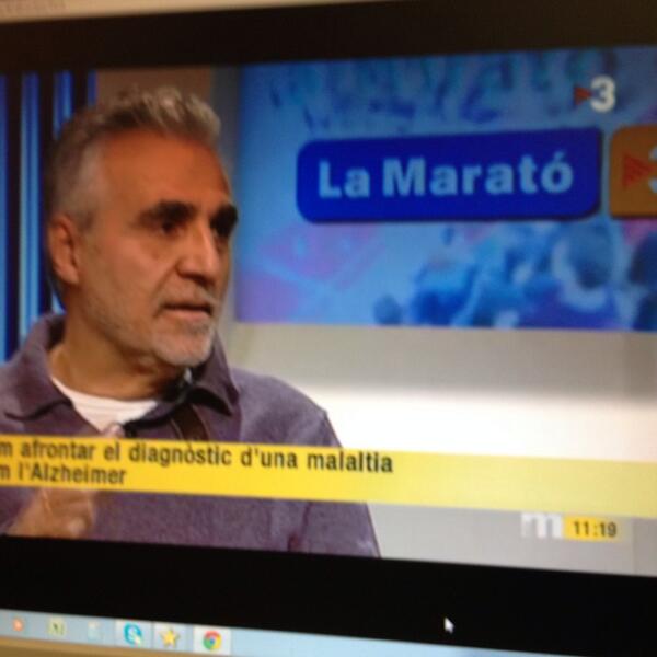 albertcarrere's tweet image. Orgullós del meu pare! #LaMaratóTV3 #nodegenera @elsmatins