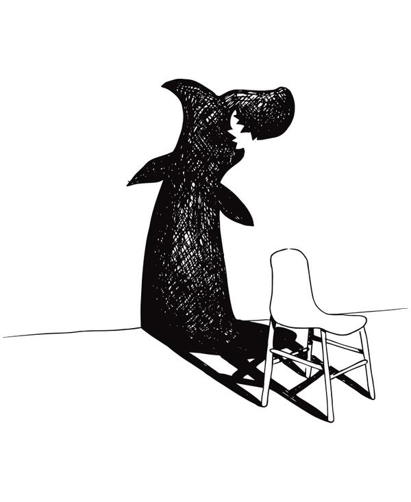 KristaliaDesign's tweet image. Double identity: Sharky chair