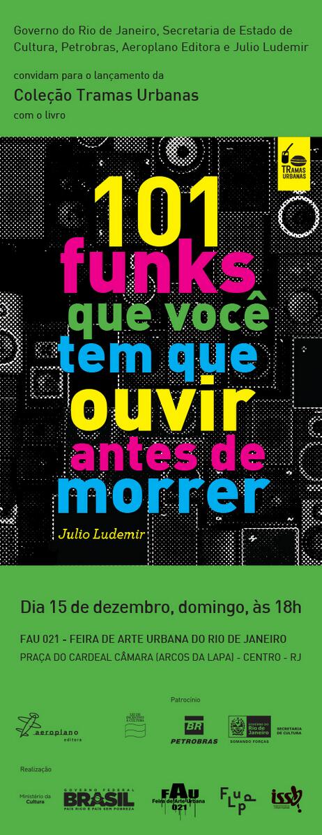 Ed_Aeroplano's tweet photo. Dia 15/12 tem lançamento do livro "101 funks que você tem que ouvir antes de morrer". http://t.co/ZxjAEeldXx