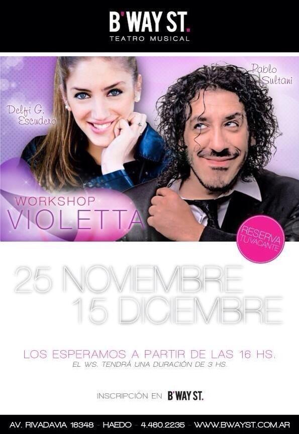 BroadwaySt1's tweet photo. Este domingo nuevamente seminario de violetta en Bway!! No se lo pueden perder!!! http://t.co/l6HNEDT1H7