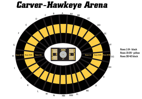 Iowa Hawkeye Seating Chart