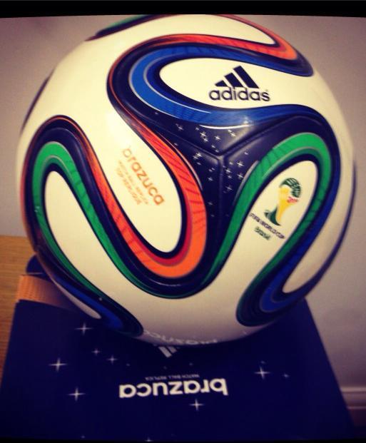 justyna87's tweet photo. My BRAZUCA ! #brazuca #WorldCup #brazil #adidas #musthave http://t.co/x03WyQEw4M