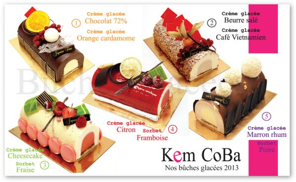 Vive le vent! Vive le vent! Vive les bûches glacées! Boule de neige et Kem CoBa, et bonne année à vous! #kemcoba
