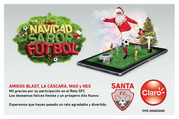 ClaroPanama's tweet photo. Queremos agradecer a @BlastPanama @la_cascara @WAO975 @Nex106 por participar en los juegos con el #SantaFC http://t.co/SynxZ313fb