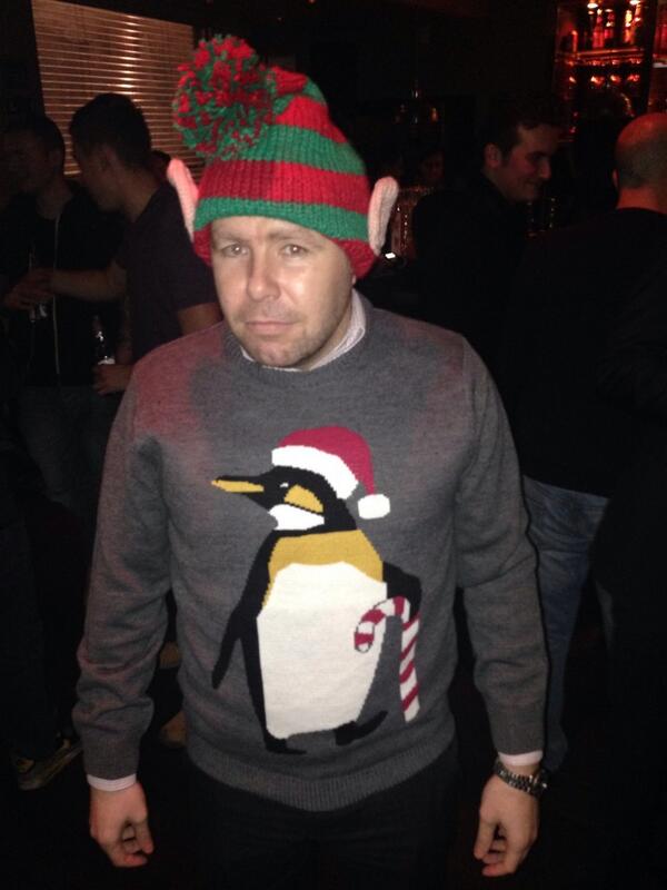 the_cros's tweet image. Hey @_nic87 your boy @TerryDoyle4000 is in the Xmas spirit #FootballDo #xmasjumperday