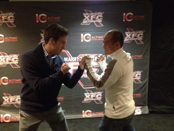 BarrettAll's tweet photo. Friday, Friday, FRIDAY! @JimmyLe and I square off tonight at #XFC27 in #Muskegon. Happy Friday the 13th! http://t.co/rtq1rfyE5V