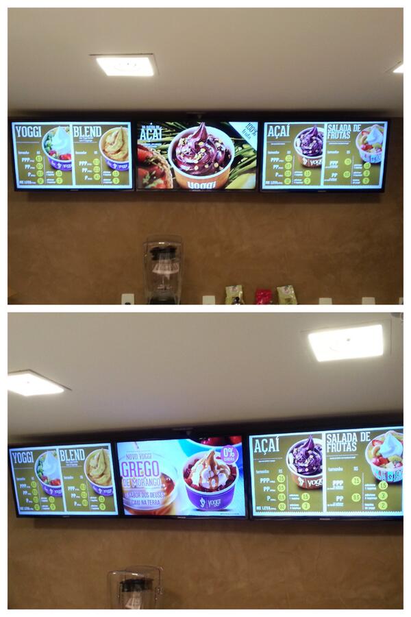 As telas da dntv deixaram a nova loja da Yoggi, no Rio de Janeiro, super moderna! Curtiu? #feitopeladntv