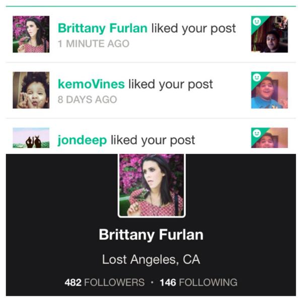 @BrittanyFurlan i was so excited but the this happened #stopfakeaccounts