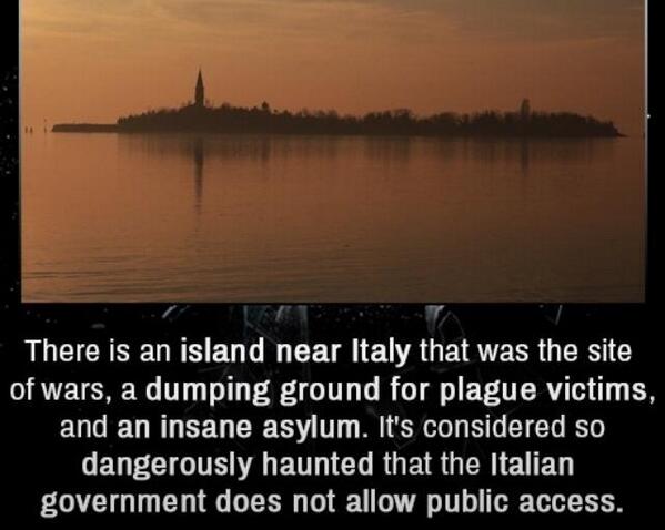 WakeupPeopIe's tweet photo. Haunted Italian Island http://t.co/x5FK8p7YC2